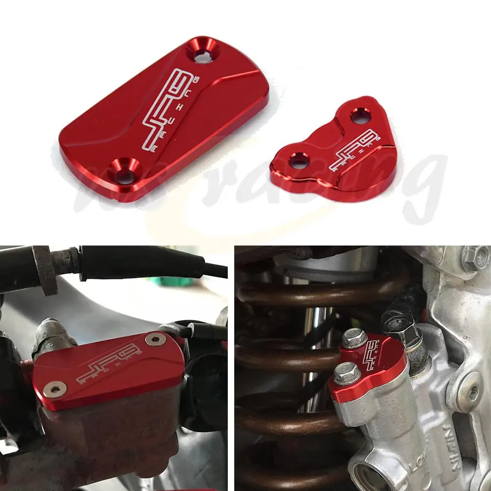 

Motorcycle CNC Front Rear Brake Fluid Reservoir Cap Cover For HONDA CR CRF 125R 150R 250R 250X 250F 450X 450R 450RX 450L CRF250F