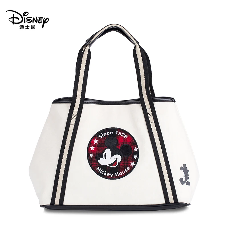 

Disney Mickey Mouse New Canvas Bag Female Large Capacity Diaper Bag Fashion Travel Bag Shoulder Bag Tote Bag