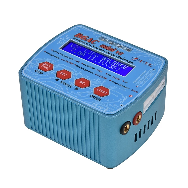

HTRC B6AC Mini V2 Smart Charger 70W 7A AC/DC Input Professional Lipo Battery Balance Charger Discharger EU Plug