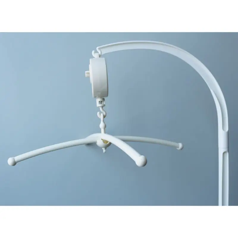 

Baby White Rattles Bracket Toy Set Music Box Crib Mobile Bed Bell Holder Bedbell