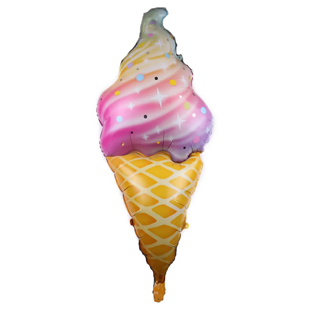 

Rainbow Ice Cream Cones Foil Balloons Happy Birthday Decoration Kids Inflatable Ball Wedding Ballons Baby Shower Party Supplies