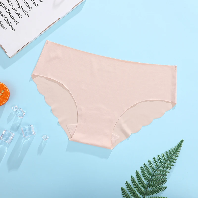 Умка пикантные ледяной шелк волнистые нижнее белье штаны с высокой посадкой