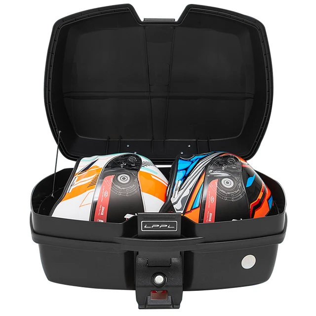 45l motorcycle tour tail box, motorcycle luggage box, top case with 2 keys multifunctional scooter luggage for luggage storage