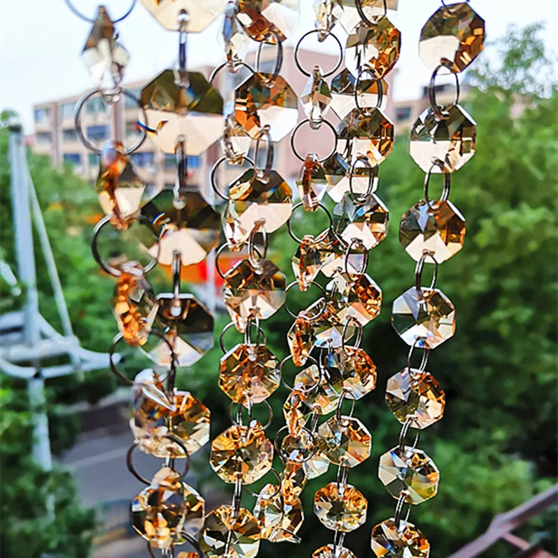 Высококачественная Хрустальная гирлянда 100 м/лот 14 мм детали лампы алмазные