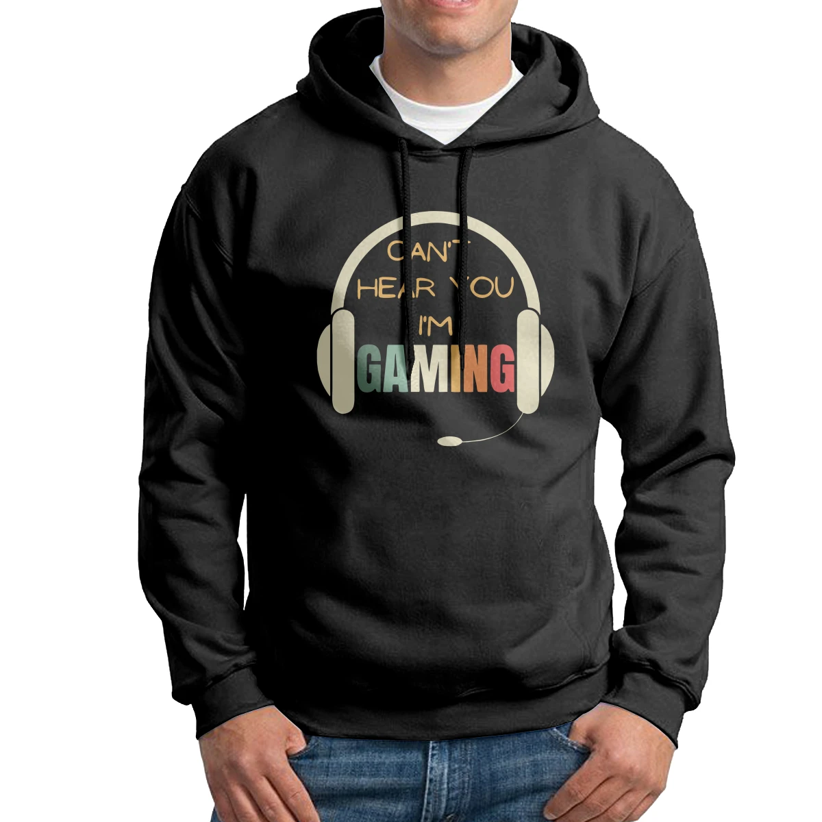 

Мужская толстовка с капюшоном I'm Gaming, хлопковые хипстерские толстовки, обычная толстовка с капюшоном, рубашка