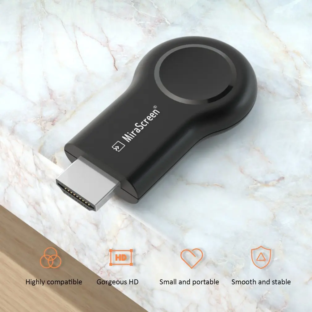 Экран 1080P WiFi приемник дисплея HDMI-совместимый ТВ-ключ Airplay Miracast беспроводной