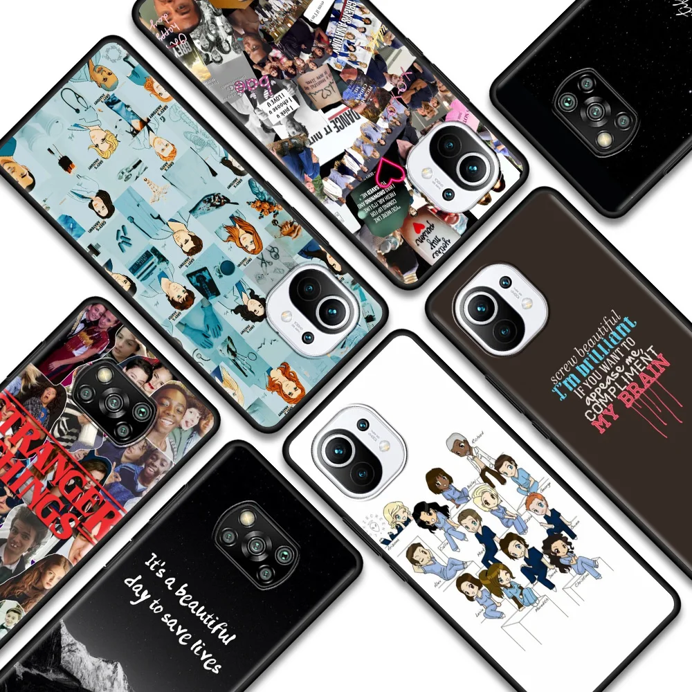 

Case For Xiaomi Poco X3 NFC F3 GT M3 M4 Pro F1 for Mi Civi 9T 10T 11T Pro Note 10 Pro Lite Funda You are my person Greys Anatomy