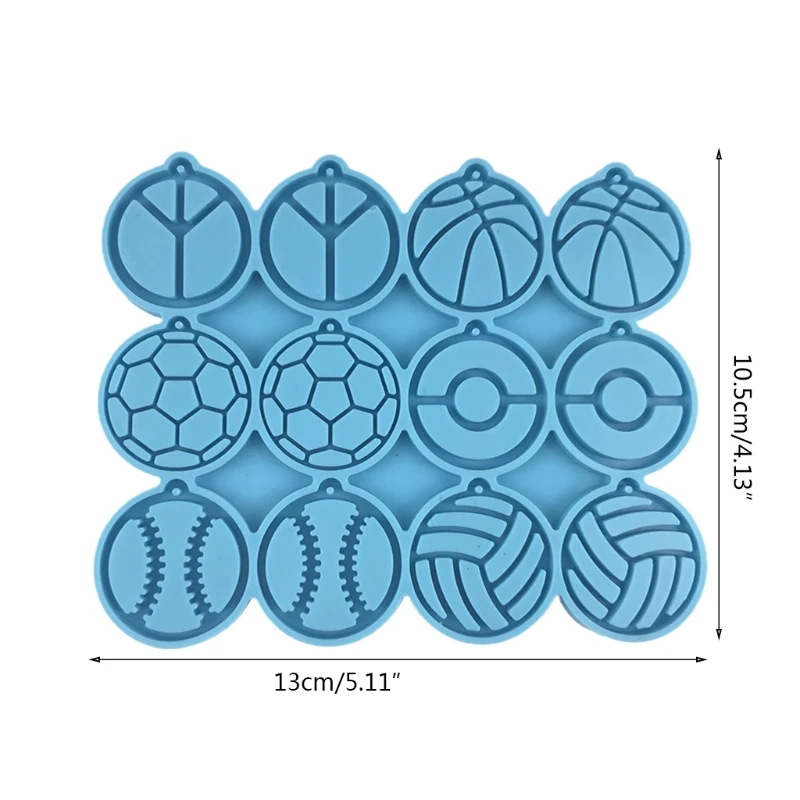 

Ball Style Earrings Epoxy Resin Mold Ear Studs Dangle Casting Silicone Mould DIY Crafts Jewelry Pendants Making Tools