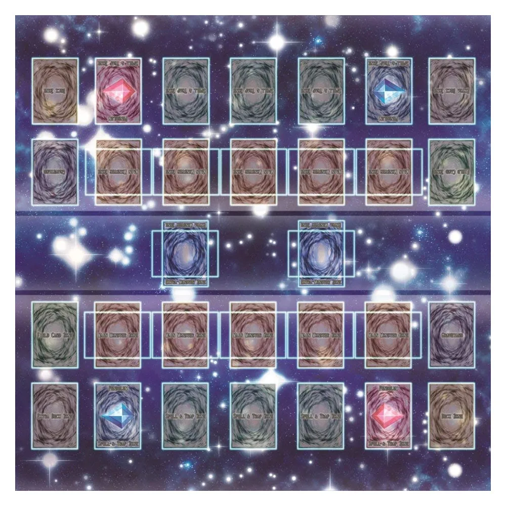 Yugioh Аксессуары карточная игра Pad резиновый игровой коврик 60x60 см Galaxy Стиль