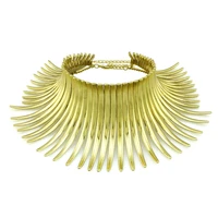 indian bending alloy torques statement choker necklace women exaggerated bib collar necklace maxi jewelry