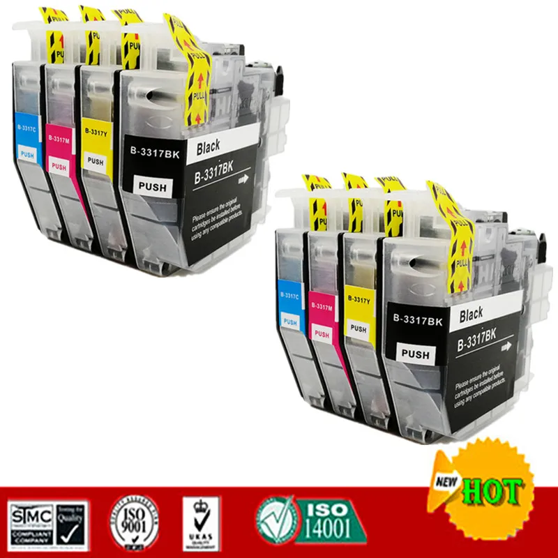 Совместимый картридж с чернилами для LC3317 Brother MFC J5330DW J5730DW J6530DW J6730DW J6930DW и т.