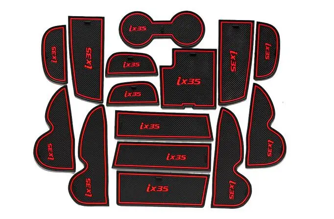

Rubber Car Interior Anti-Slip Door Groove Mat For Hyundai IX35 2021 2020 2019 2018 2017 09-16 Cup Pad Decoration Accessories