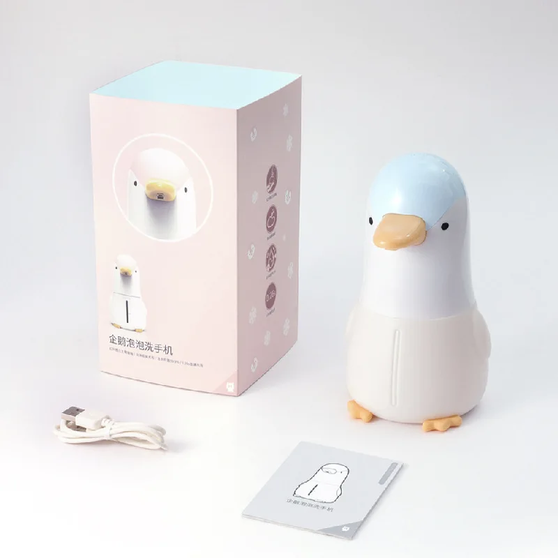 

The New Penguin Rechargeable Automatic Hand Sanitizer Household Children's Induction Antibacterial Foam Soap Dispenser 400ML