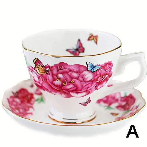 

Nordic Style Bone China Coffee Cup Saucer Spoon Set 200ml British Cafe Porcelain Tea Cup Advanced Ceramic Teacup