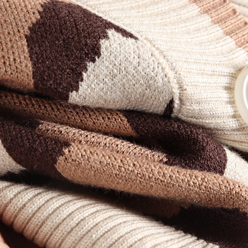 Женский кардиган с леопардовым принтом GIGOGOU повседневный вязаный на весну и