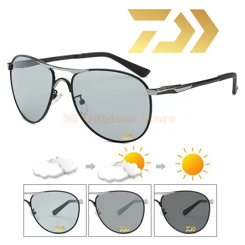 

Daiwa New Fishing 100% UV400 Polarized Sunglasses for Men Outdoor Sports Windproof Sand Goggle Sun Glasses UV Protection