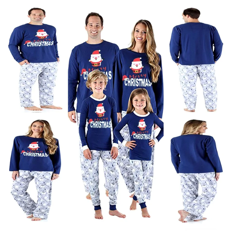 

Xmas Family Matching Outfits Look Christmas Father Mother Daughter Son Pajamas Sets Mommy and Me Pyjamas Clothes Tops+Pants