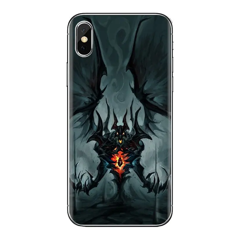 Прозрачный мягкий чехол с отделением для кредитных Nevermore dota 2 героя SHADOW FIEND Samsung