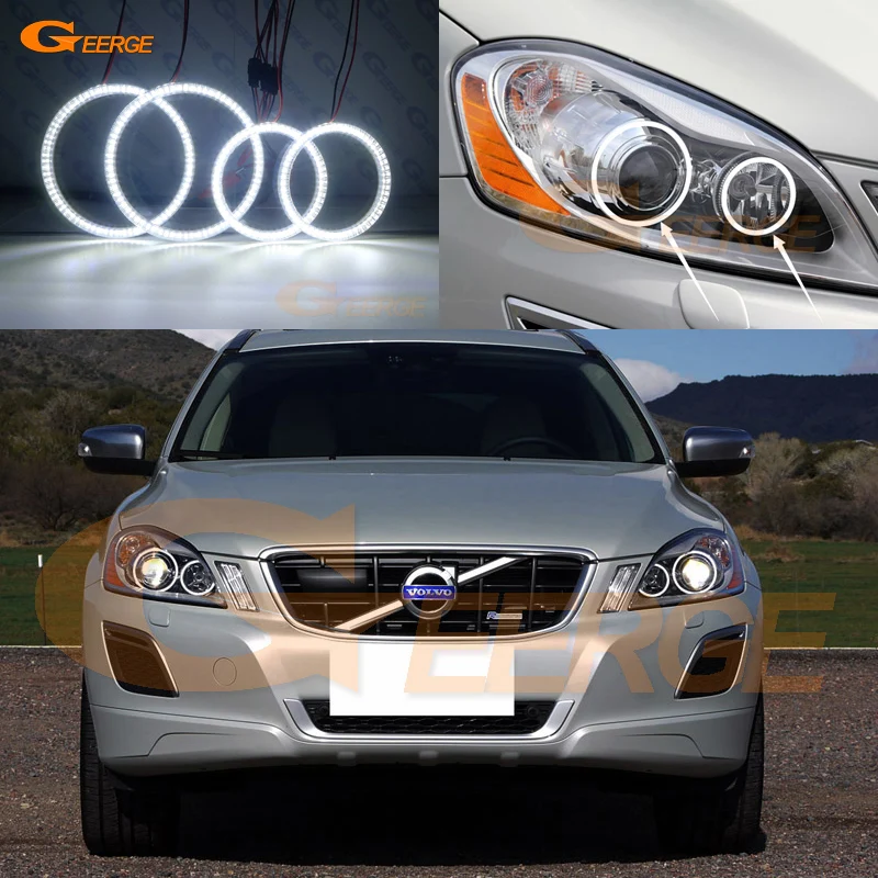 Для Volvo XC60 2008 2009 2010 2011 2012 пред facelift XENON HD ультра яркий SMD светодиодный ангельские