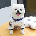 Одежда для домашних животных, теплая Вельветовая одежда с принтом для собак и кошек, товары для домашних животных, жилет с принтом, жилет с коралловым бархатным утеплителем