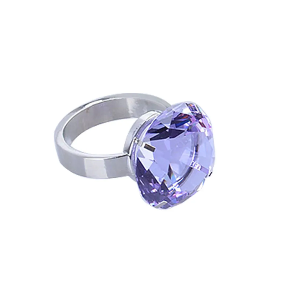 80mm Home Crystal Glass Souvenirs Marriage Artificial Napkin Holder Gifts Wedding Decoration Proposal Props Party Diamond Ring | Дом и сад