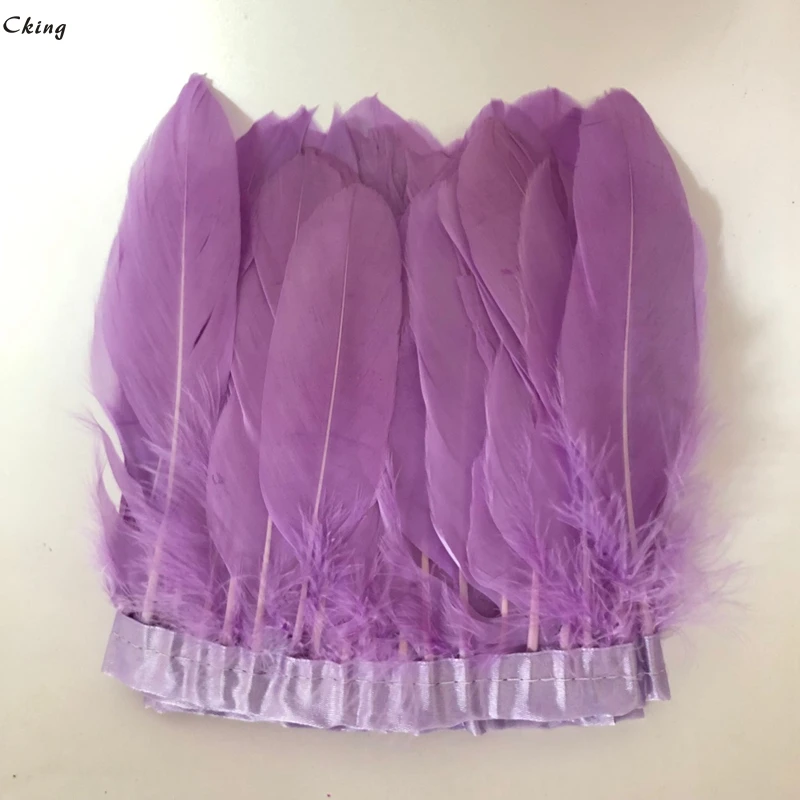 Цена 10 ярдов светло-фиолетовая окрашенная Высококачественная отделка из