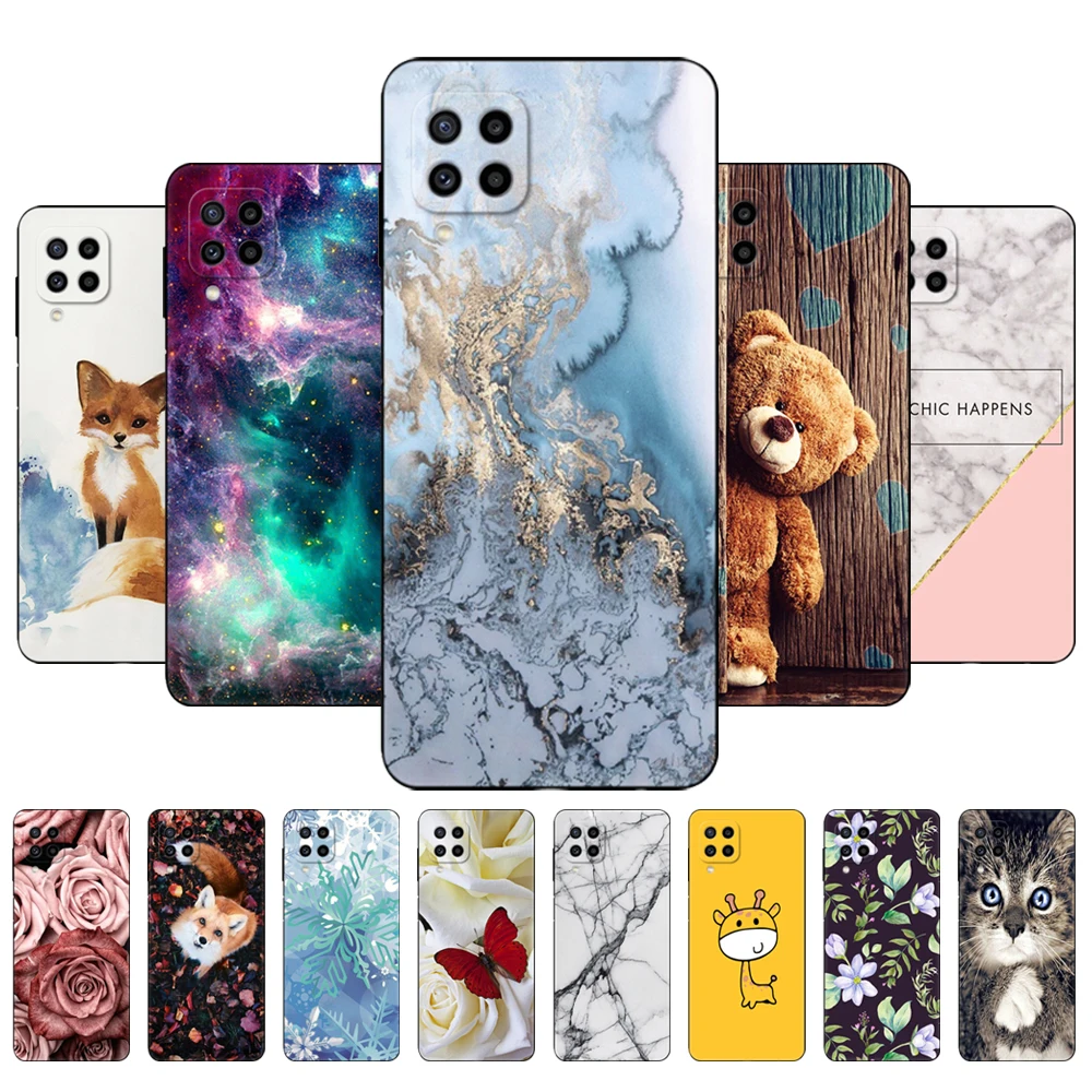 

For Samsung Galaxy M22 M32 4G Case Phone Back Cover For Samsung M22 Soft Case For Samsung M32 4G M 22 32 black tpu case 6.4inch