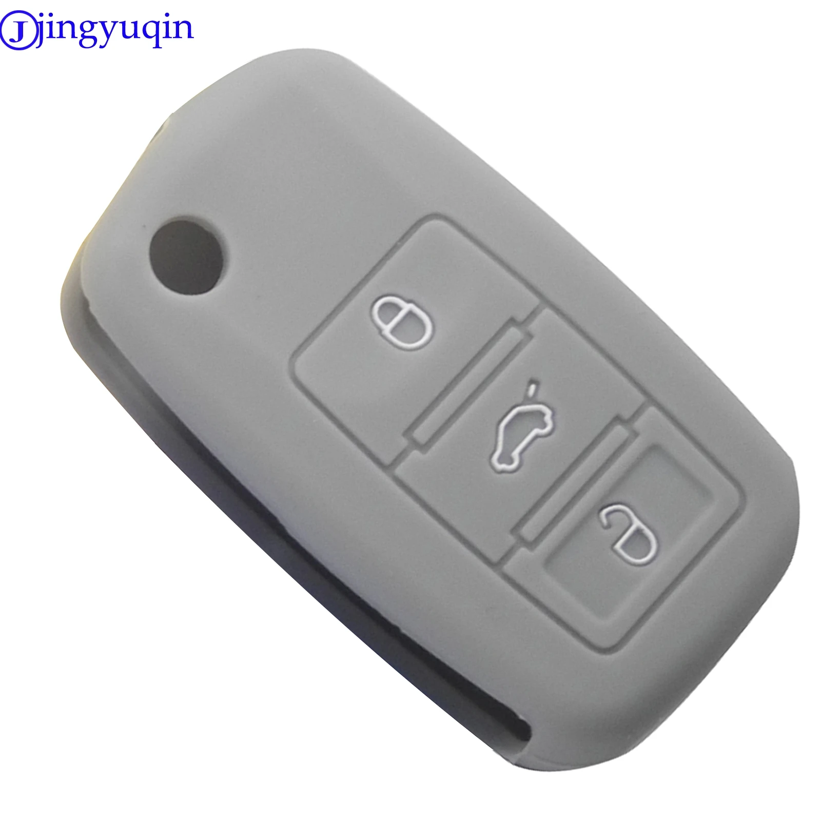 Jingyuqin 3B силиконовый чехол для ключей автомобиля для VW Golf Bora Jetta POLO Passat Skoda Superb Octavia Fabia SEAT Ibiza Leon Procted
