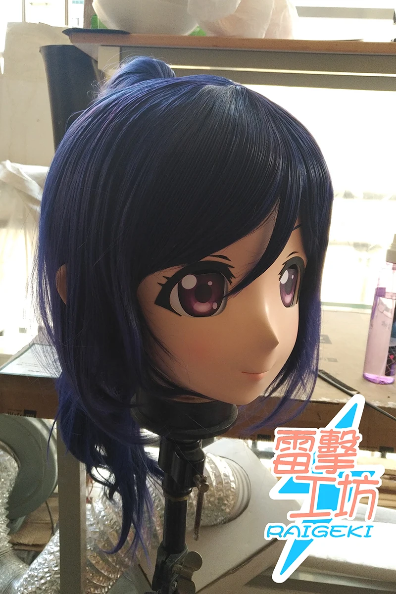 

(RAIGEKI MAKS 148) Silicone Helloween Cosplay Mask Girl Crossdressing Resin BJD DOLL Japan Cartoon Kigurumi Anime Cosplay Mask