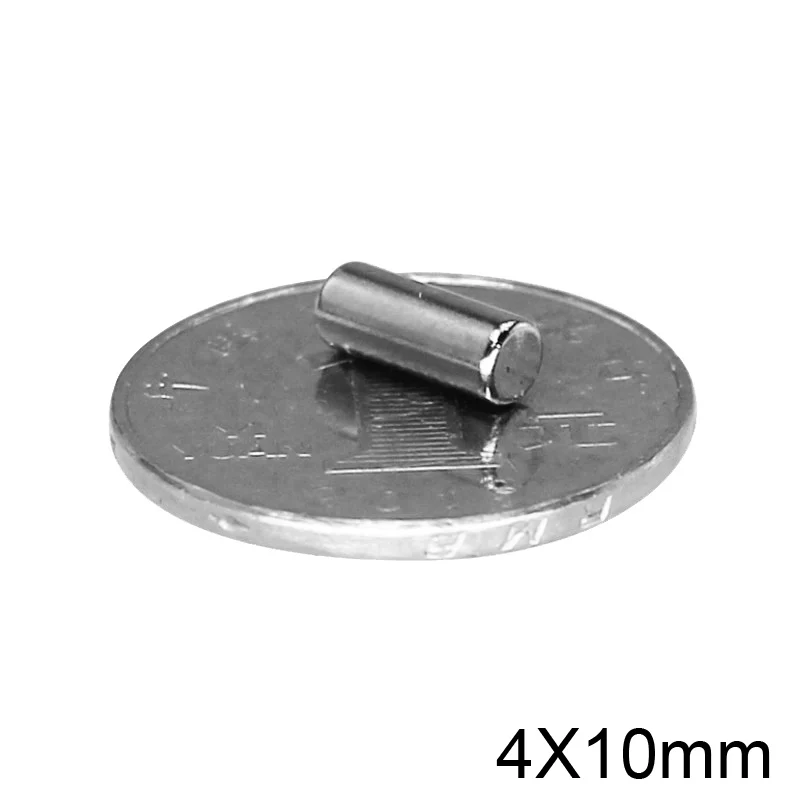 

20~500PCS 4x10 mm Strong Cylinder Rare Earth Magnet 4mm x 10mm Round Neodymium Magnets 4x10mm Mini Small N35 Magnet 4*10 mm