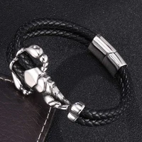 fashion design scorpion bracelet men women multilayer leather bracelet mens charm bangles accessories jewelry bb0471