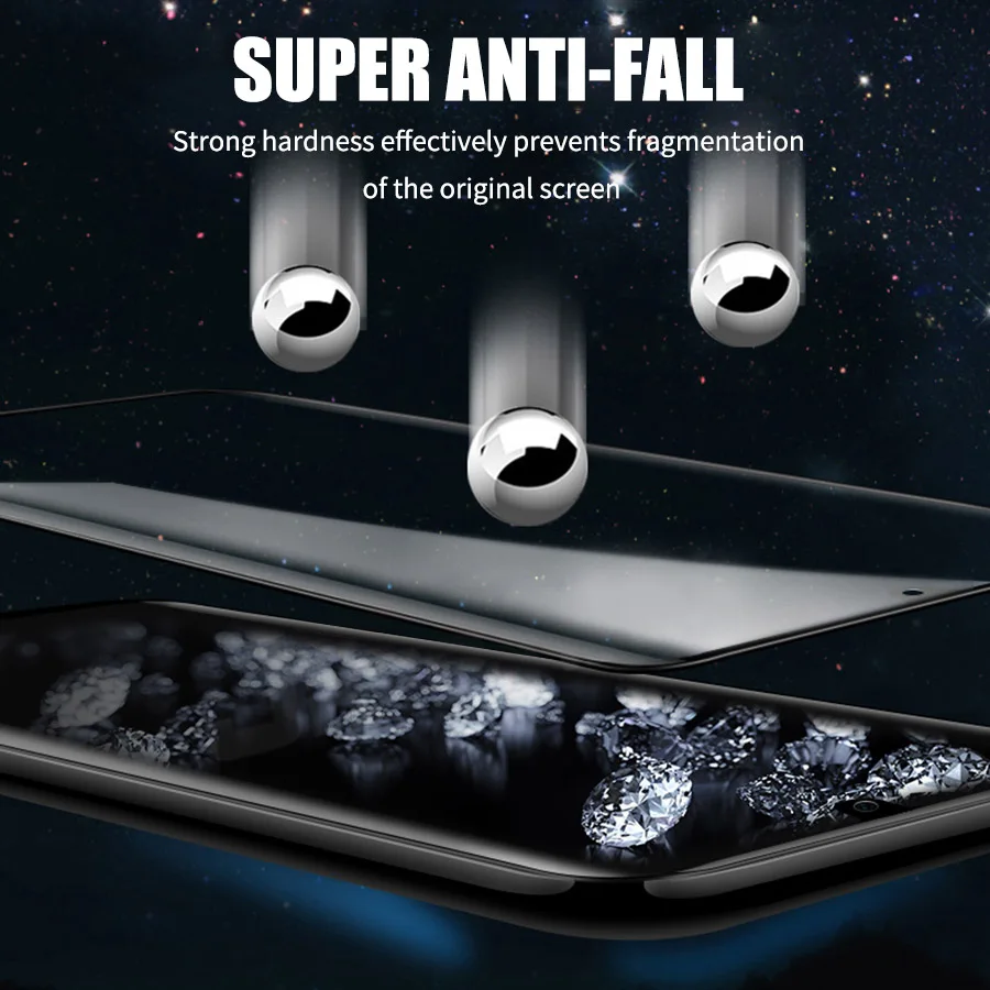 Черное закаленное стекло 20D для Huawei P30 P20 Lite Защита экрана Mate 20 Honor 8X защитное