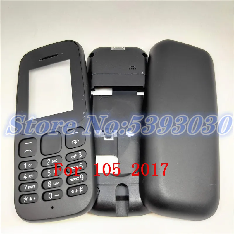 Для Nokia 105 2019 версия 2017 Новинка полный фотографический корпус + задняя крышка
