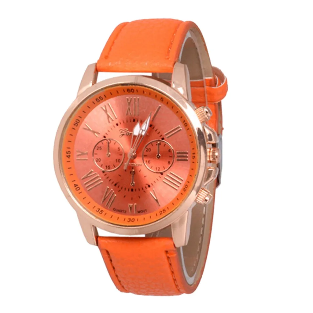 Роскошные брендовые модные женские часы стильные с цифрами искусственная кожа