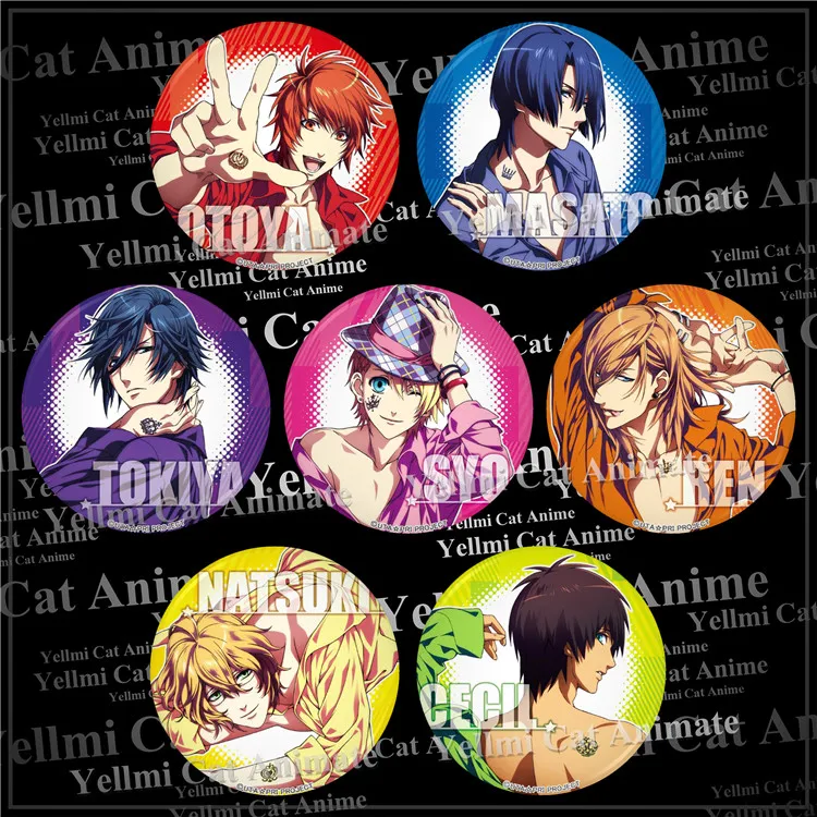 1 шт. аниме 58 мм booch Uta no Prince Sama крутые железные значки круглые брошь