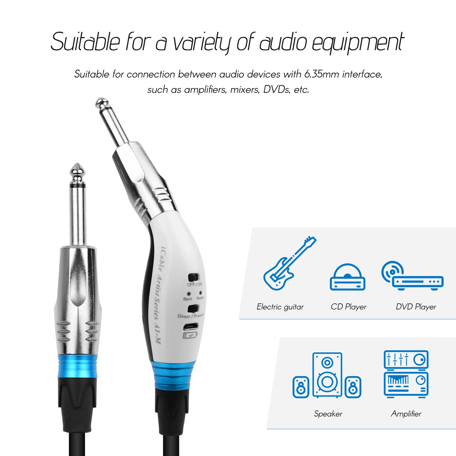 Кабель для гитары INSPIRE HiFi шнур музыкальных инструментов аудиокабель режимы