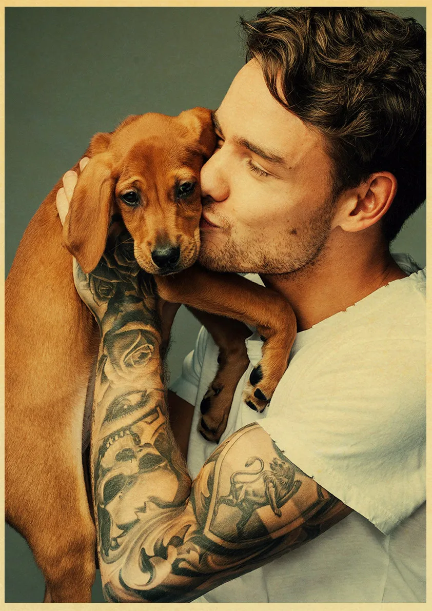 

singer Liam Payne Retro Posters and Prints Painting For Home/Living Room/Bar Wall sticker