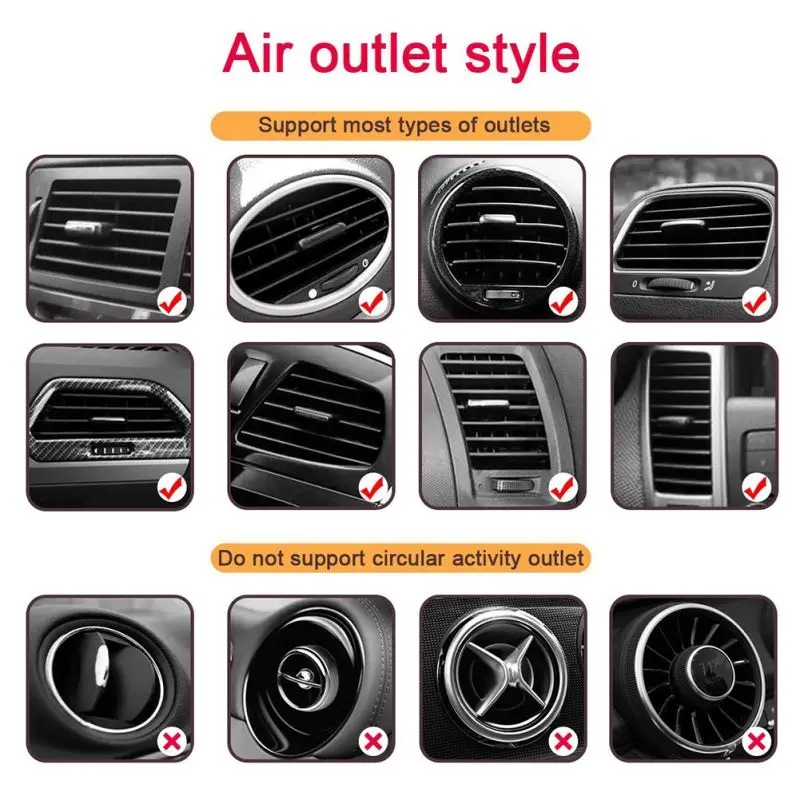 Автомобильный держатель для воздуховыпускного отверстия автоматическое