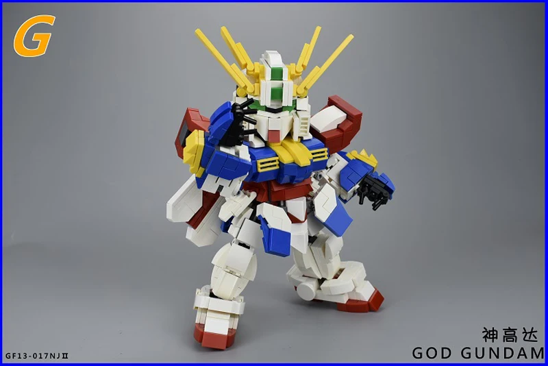 895 шт. оригинальный DIY Мобильный истребитель G Gundam GOD GUNDAM мини кирпичи кино Игрушки