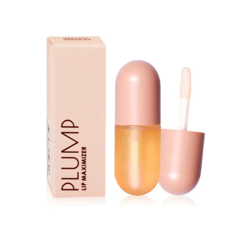 

Небольшой Увлажняющий блеск для губ, капсула для губ, блестящее прозрачное масло для губ, влажный блеск-бальзам для губ, макияж, оттенок для ...