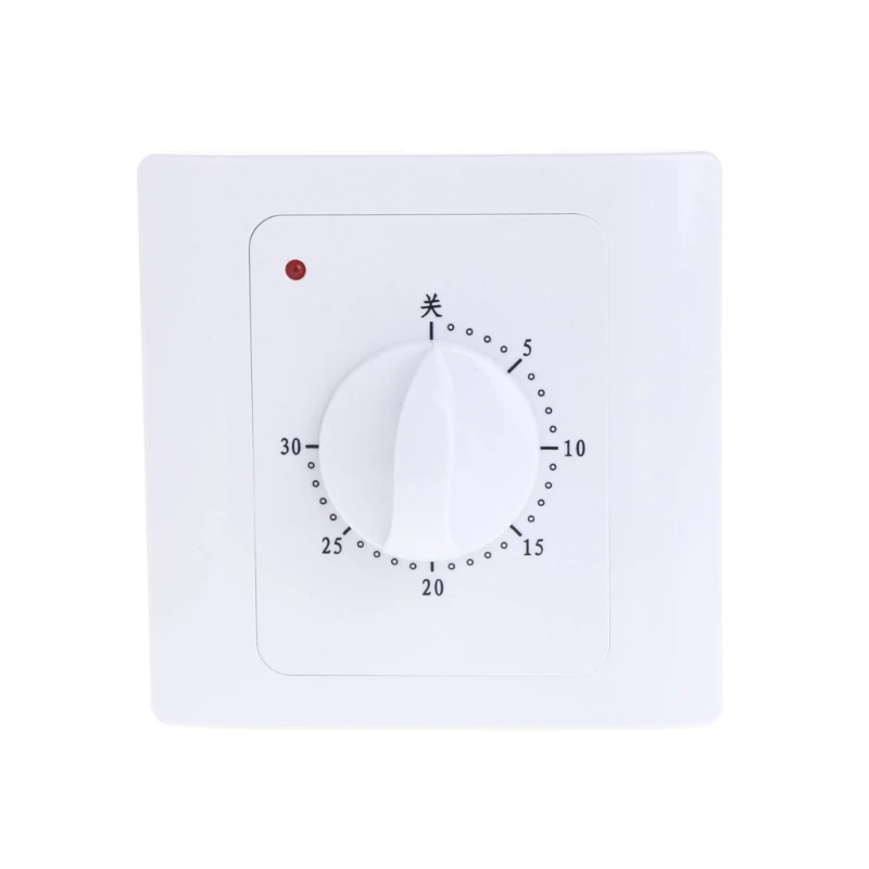 

AC 220V 10A 30 Minute Mechanical Countdown Timer Switch Electric Time Plug Control Knob Switch