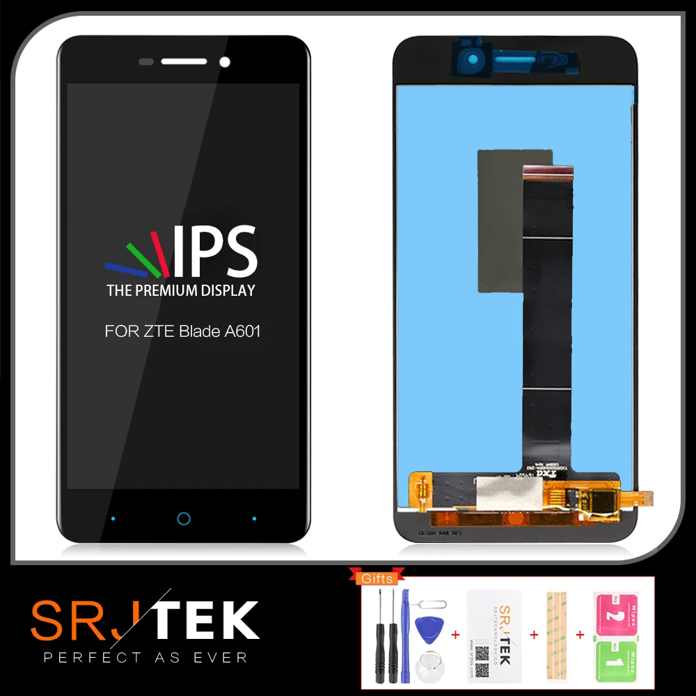 Srjtek 5 0 ''для ZTE Blade A601 LCD для кодирующий преобразователь сенсорного экрана в
