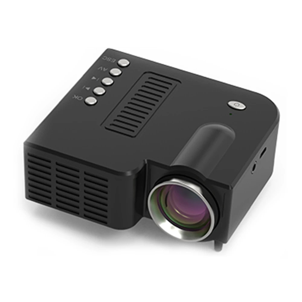 Цвет2 Проектор UNIC UC28CB поддерживает интерфейс USB, TF, AV поддерживает проводной мобильный телефон с одинаковой частотой экрана+ Bluetooth - Цвет: Цвет2