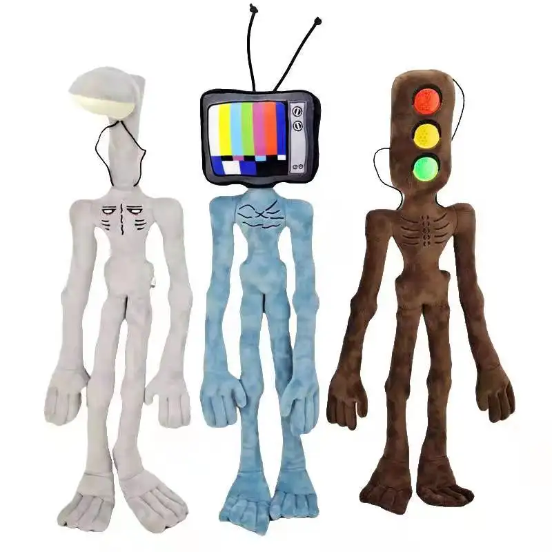 

2023 55CM Siren Head Plush Toys Bendable Cartoon Horror Figure SirenHead Stuffed Plushie Toy Doll for Kids Birthday Christmas