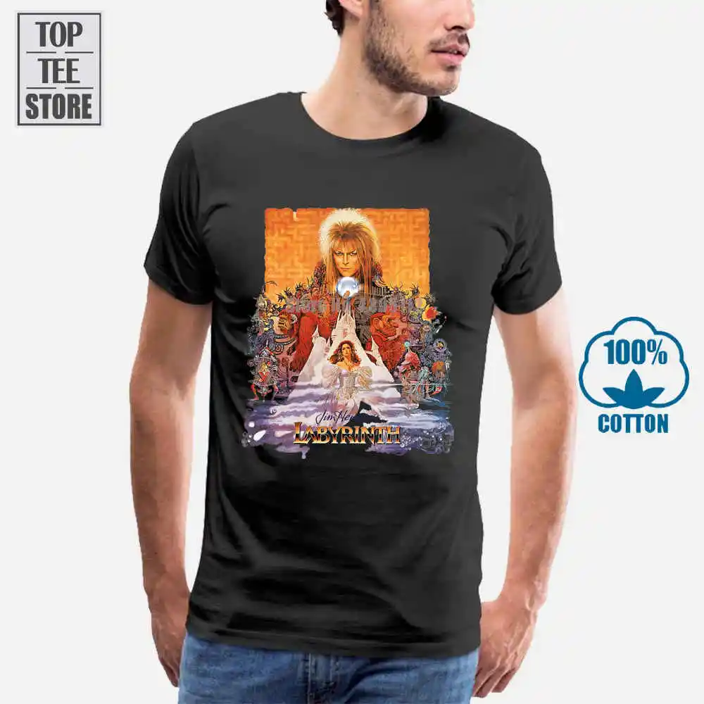 Лабиринтная футболка культовый фильм 1920-х годов фантазия ретро винтажная Дэвид