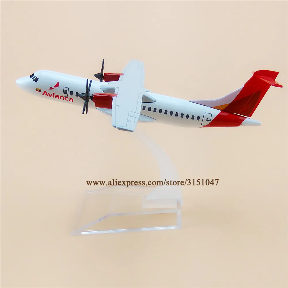 Модель самолета Air Avianca 16 см модель ATR Airlines из металлического сплава литая Airways