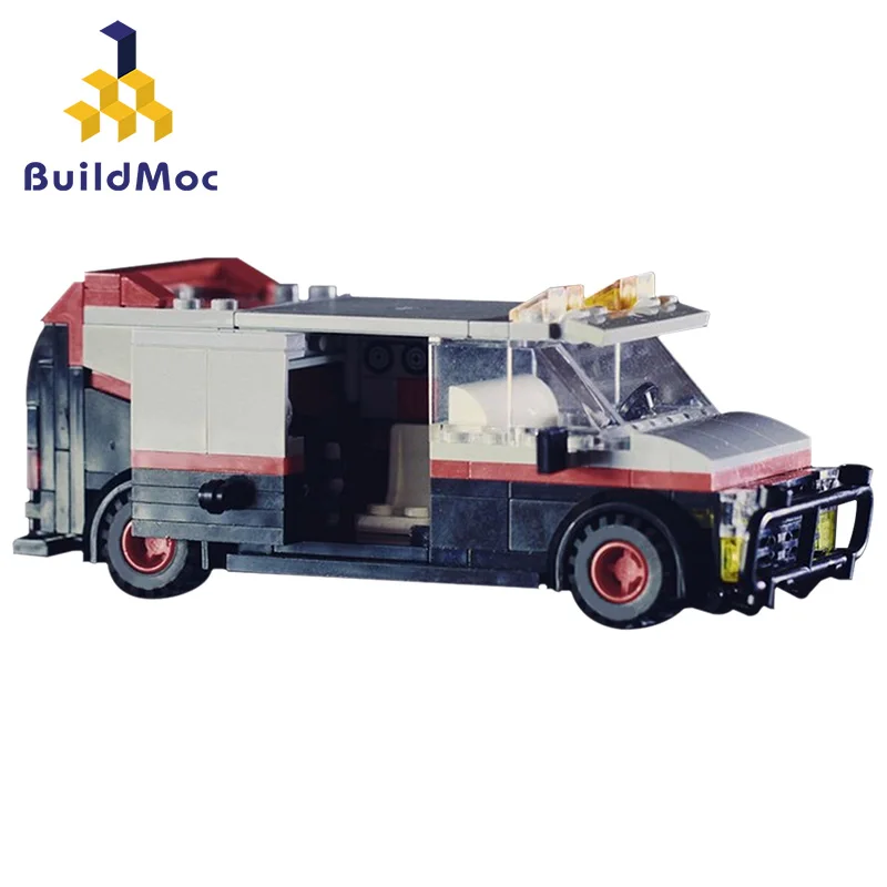 

City Police Station Car Building Blocks For City Vandura Van Team Truck House Blocks high-techalalalalal Diy Toy