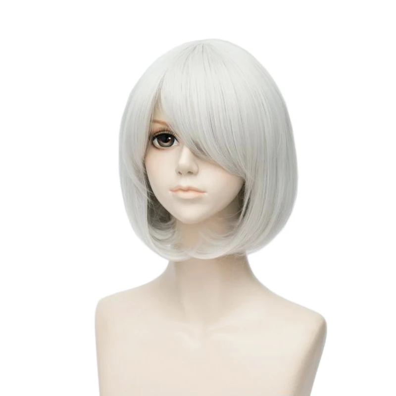 Парик для косплея из игры YoRHa No.2 Тип B 2BYoRH 2A 9S 2B парики костюма на Хэллоуин женские +