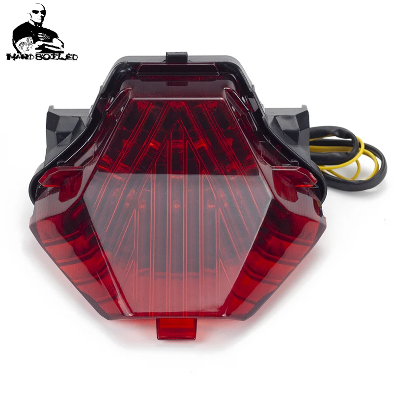 Red Светодиодный задний фонарь для YAMAHA MT07 FZ07 YZF R25 R3 MT03 MT25 MT 07 03 25 светодиодный стоп встроенные светильники фонарь - Цвет: Red