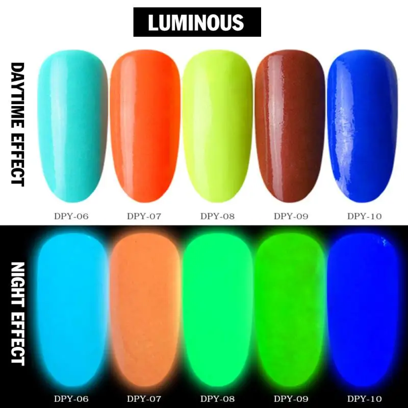 10 цветов флуоресцентный градиентный блеск для ногтей блестящий пигмент пыль УФ